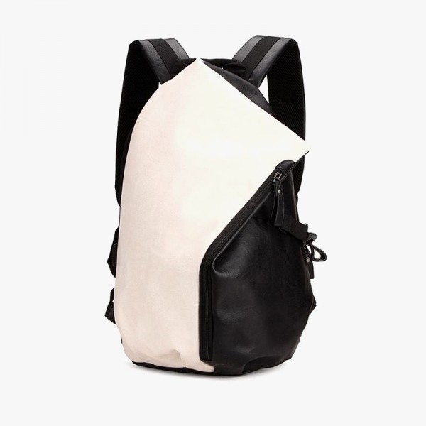 Preppy Style Leather Backpack