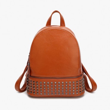 Rivets Casual Small Backpack