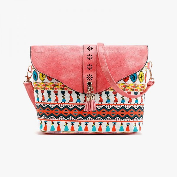 Vintage Print Shoulder Bag Crossbody