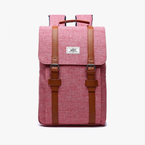 Vintage Preppy Schoolbag Canvas Backpack