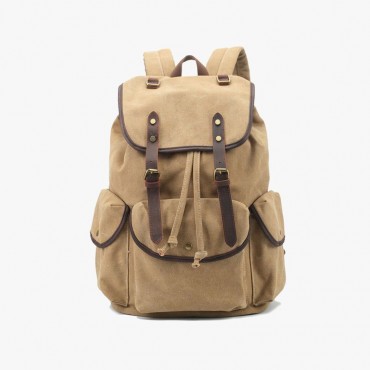 Rucksack Vintage Canvas &#038; Leather Backpack