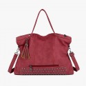 Large Capacity Leather Bag Rivet