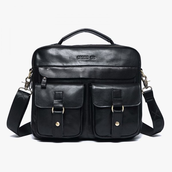 Leather Satchel Briefcase For Business