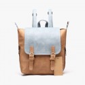 Leather Patchwork Fashion School Backpack